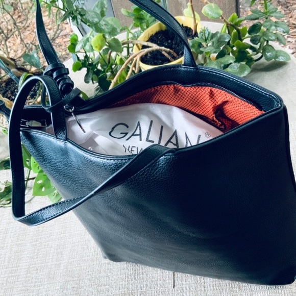 BLACK SIL STUDDED OPENWORK DESIGN BAG/TOTE ⭐️HANDBAG 2 Pc Set NWT ❤️LIGHTWEIGHT - Picture 3 of 7